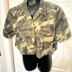Fashion Nova Camouflage Crop Top
